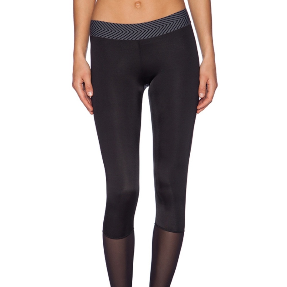 Olympia Activewear black mesh leggings
